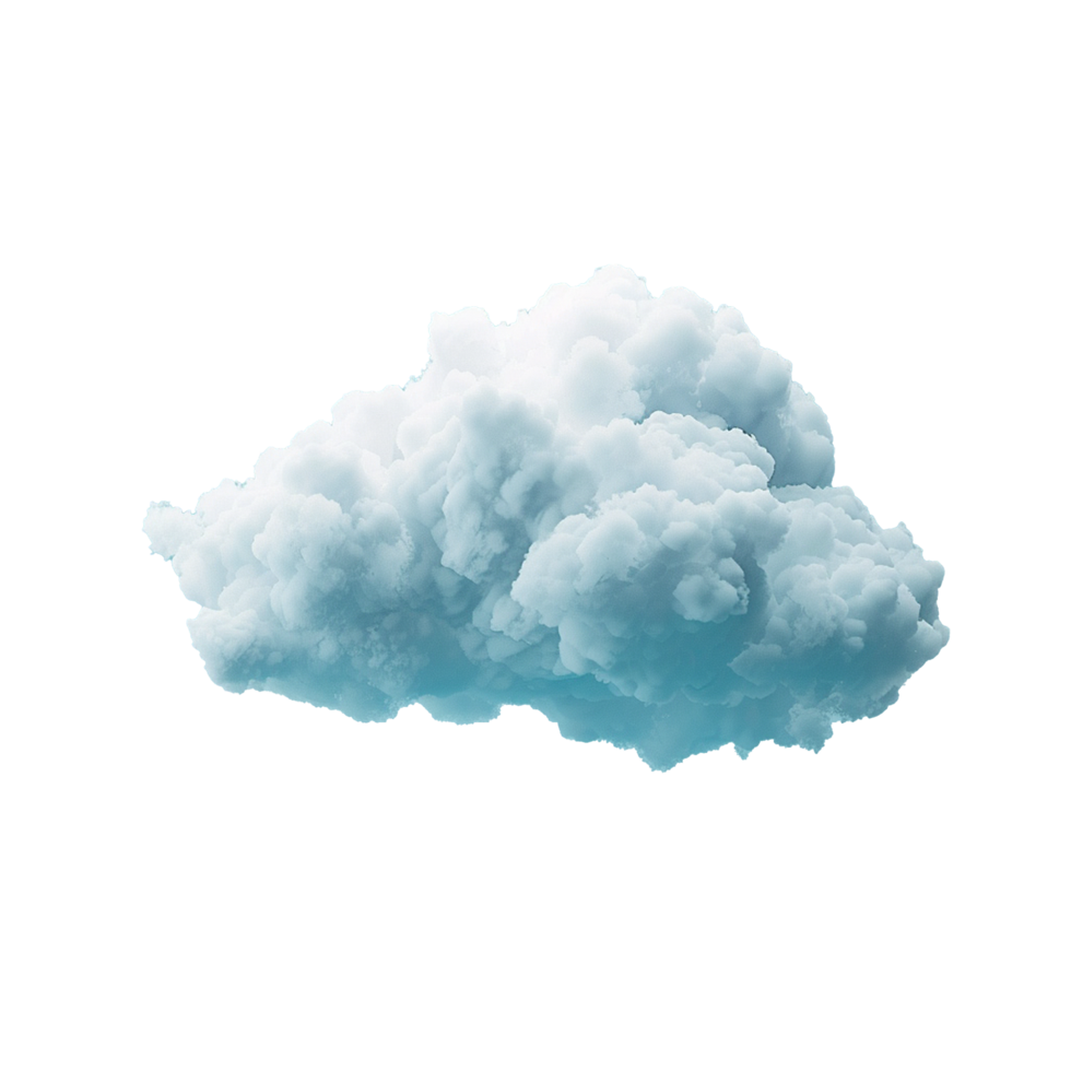 AI generated Cloud png isolated on transparent background