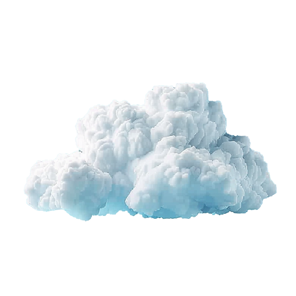 AI generated Cloud png isolated on transparent background