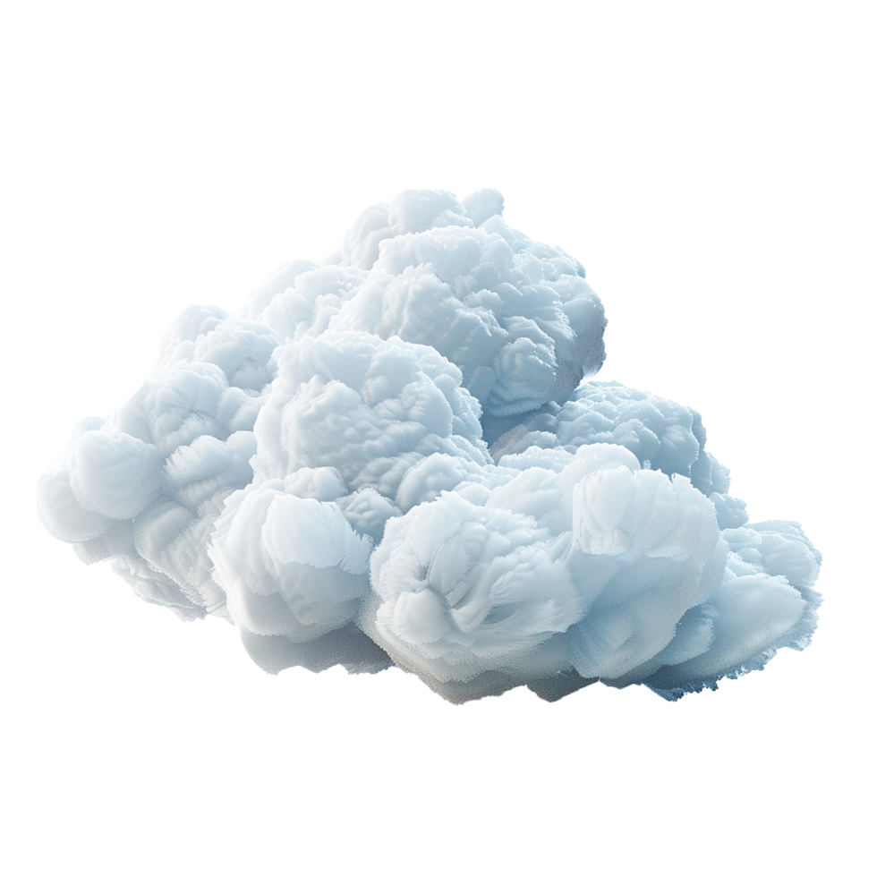 AI generated Cloud png isolated on transparent background