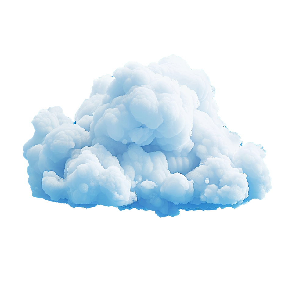 AI generated Cloud png isolated on transparent background