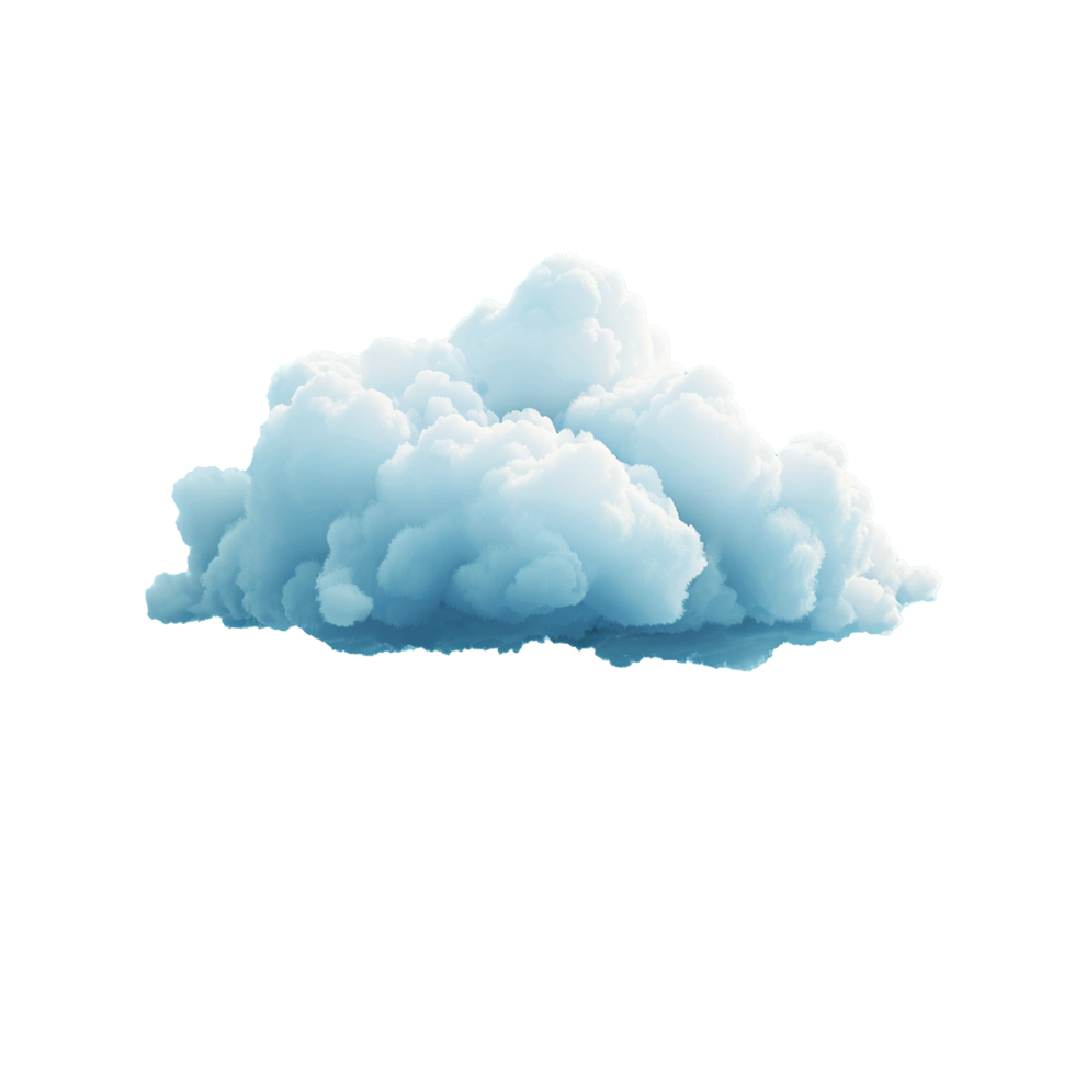 AI generated Cloud png isolated on transparent background