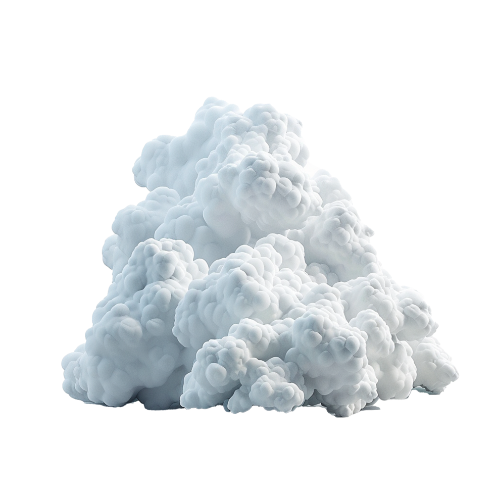 AI generated Cloud png isolated on transparent background