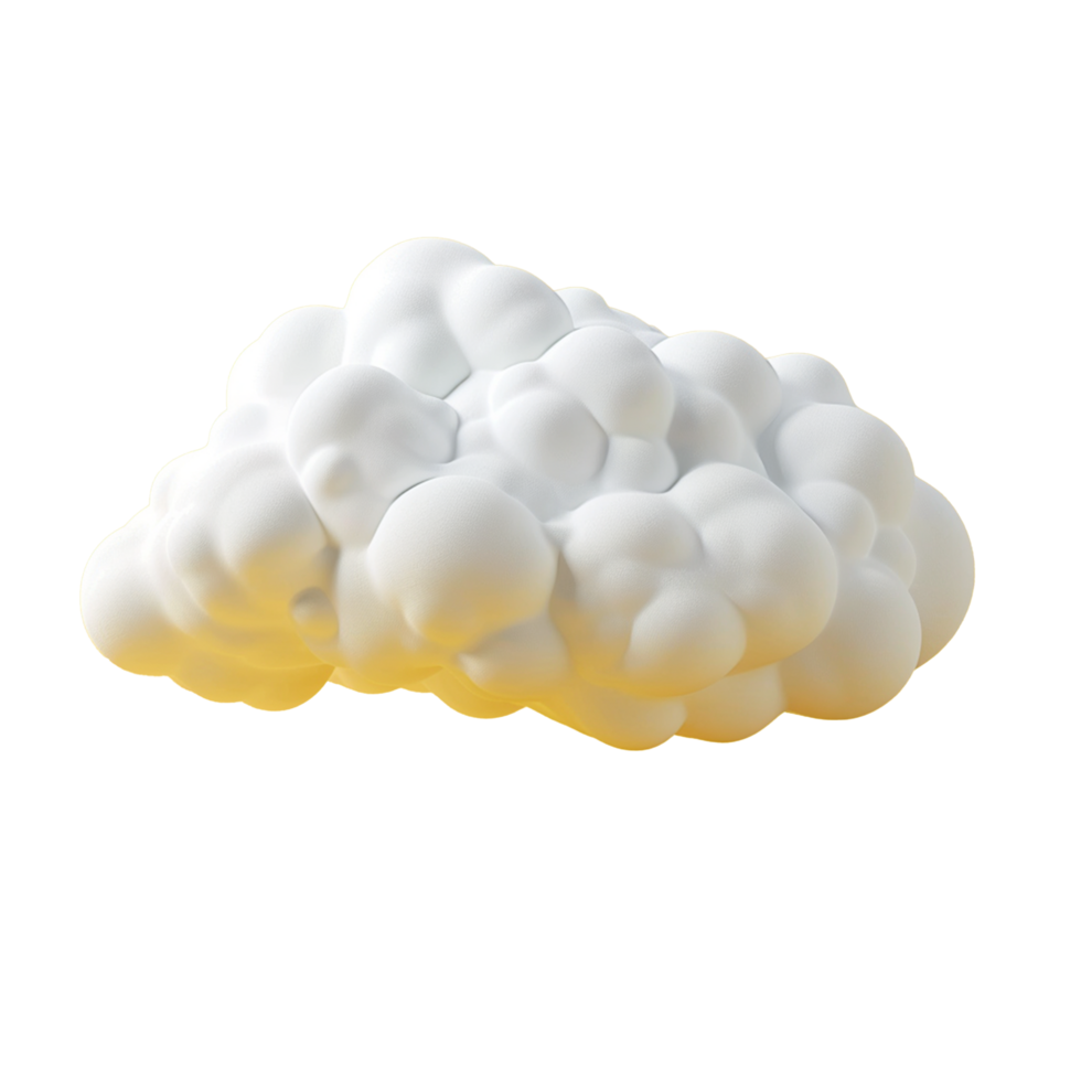 AI generated Cloud png isolated on transparent background