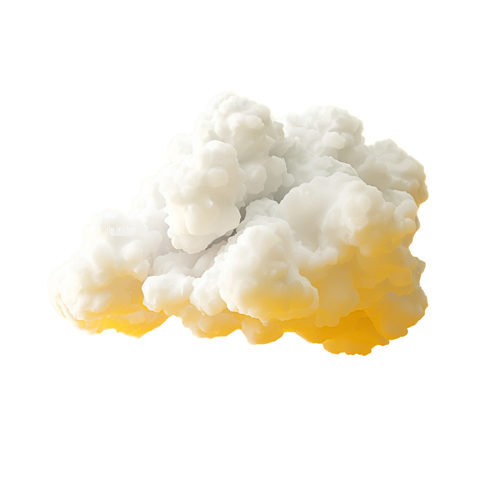 AI generated Cloud png isolated on transparent background