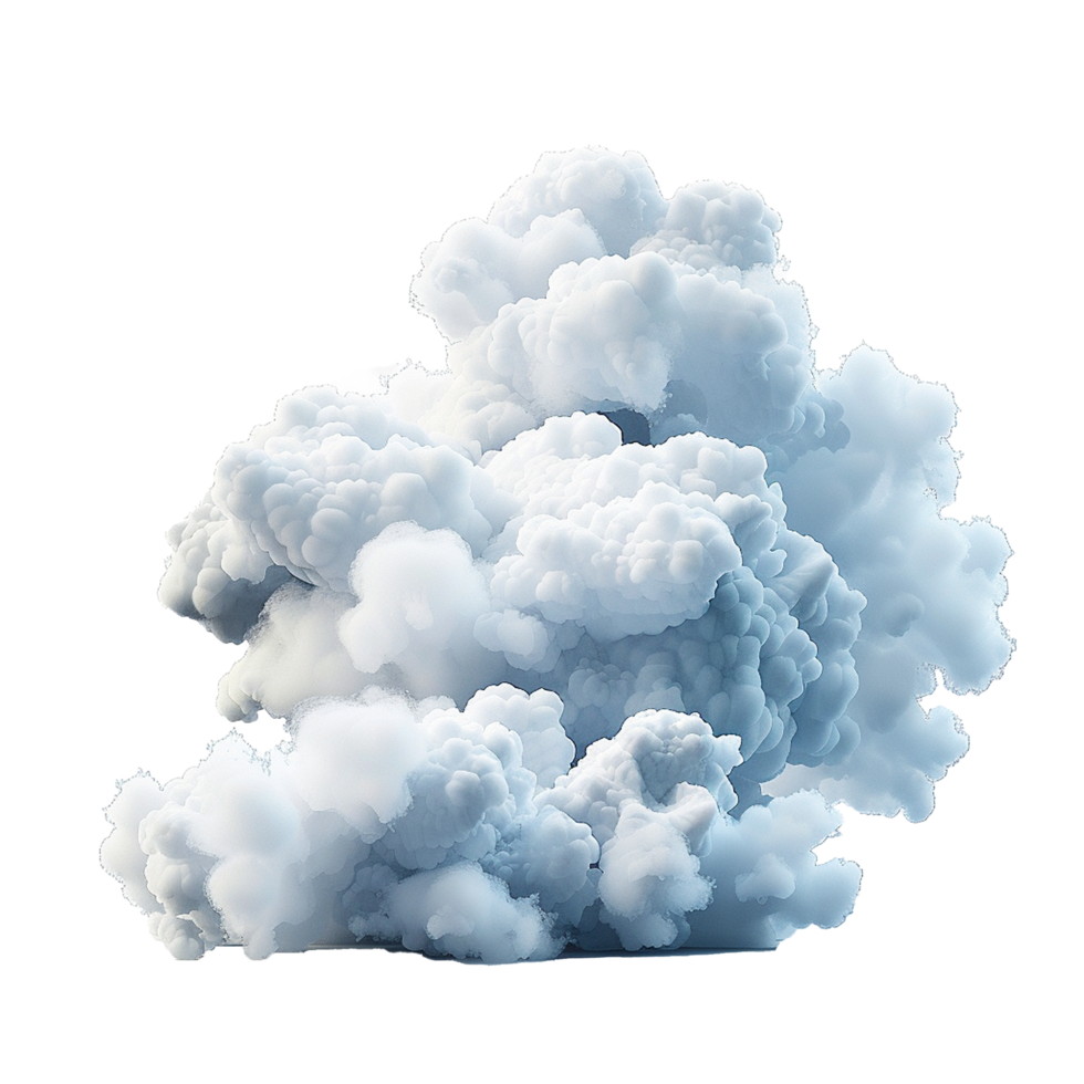 AI generated Cloud png isolated on transparent background