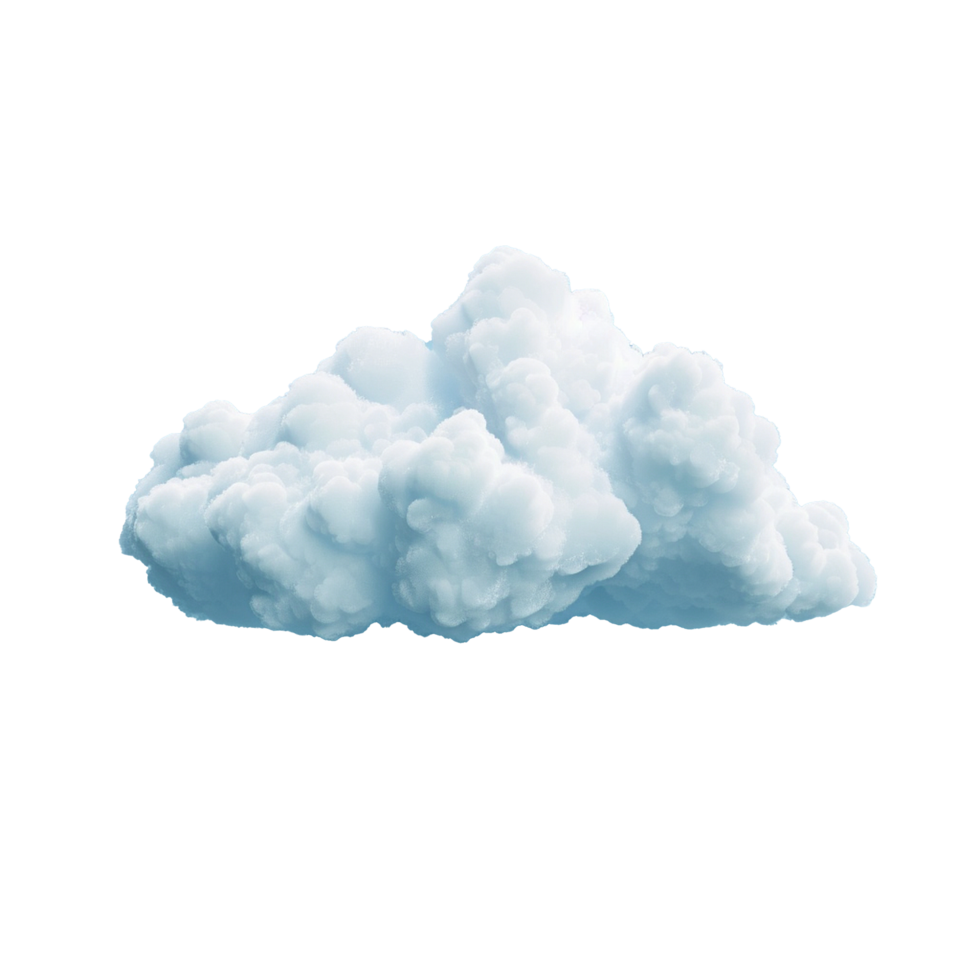 AI generated Cloud png isolated on transparent background