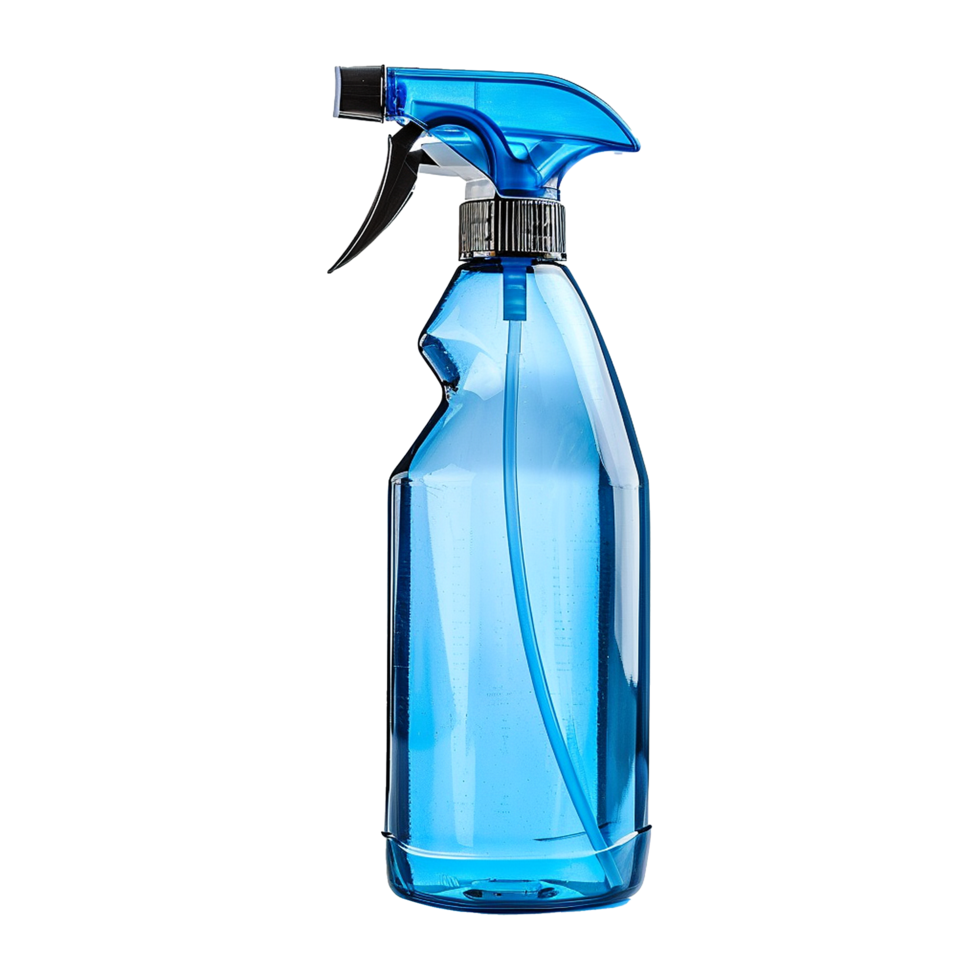 AI generated Blue spray bottle isolated on transparent background png