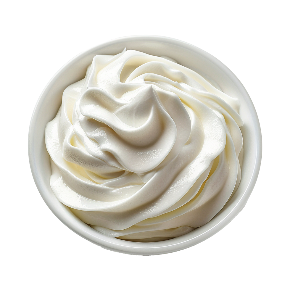 AI generated Greek yogurt cold isolated on transparent background png