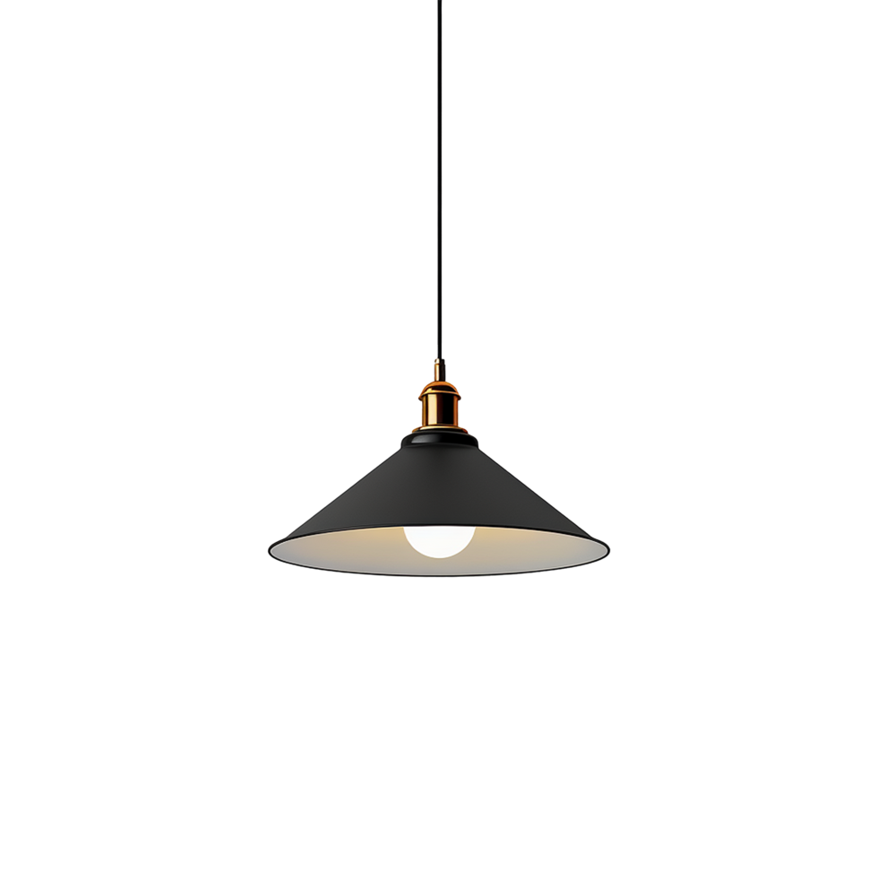 AI generated Lamp on the ceiling on transparent background png