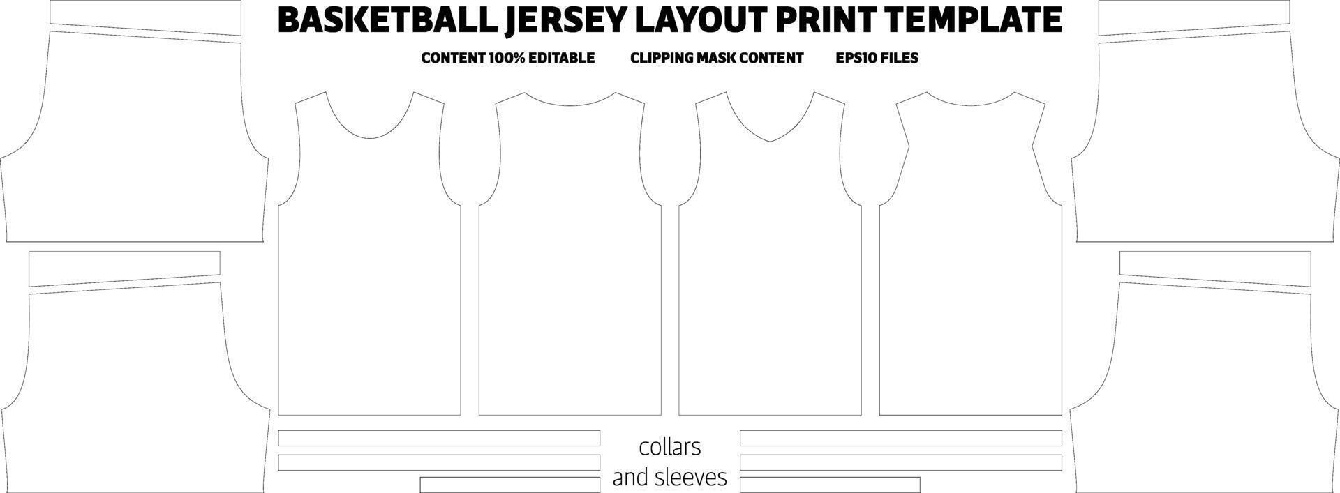 baloncesto jersey uniforme diseño impresión modelo vector