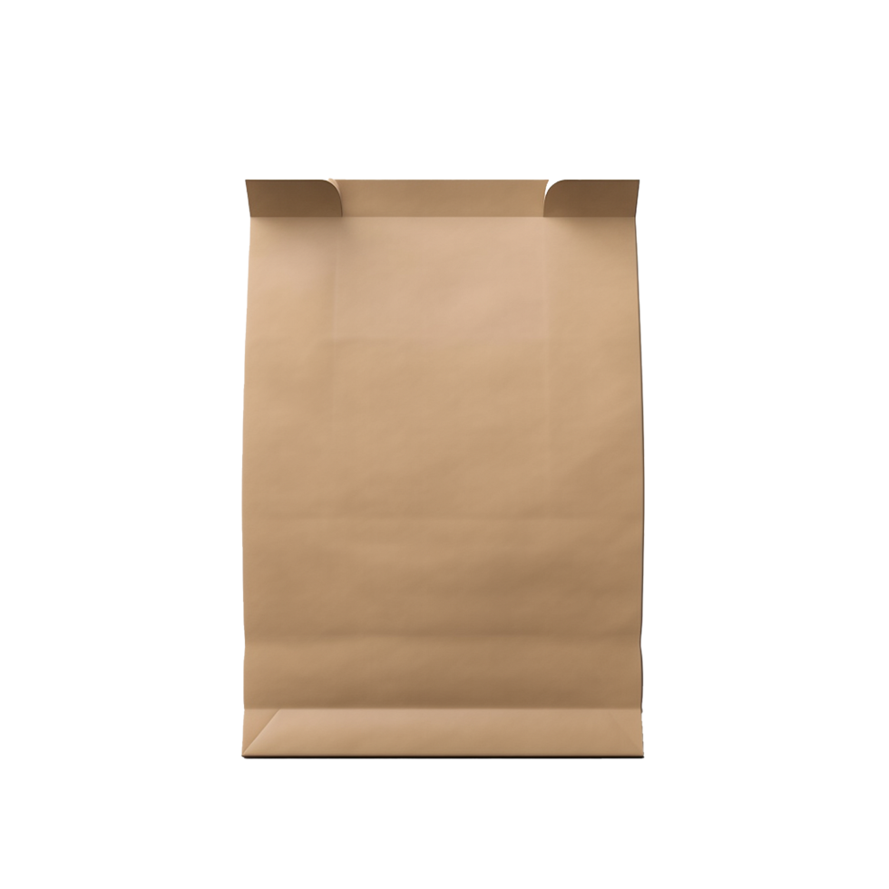 AI generated Paper bag for mockup png isolated on transparent background