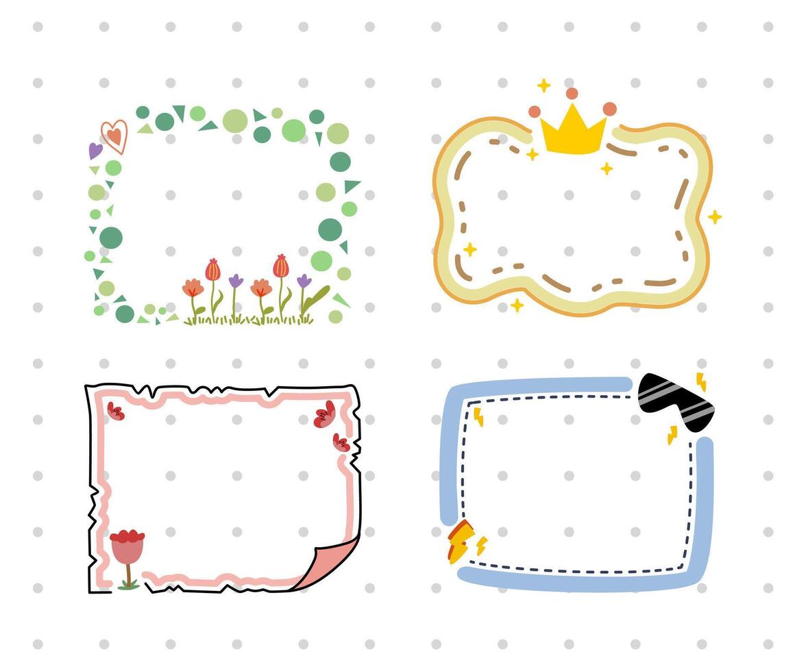 bullet journal design collection set vector