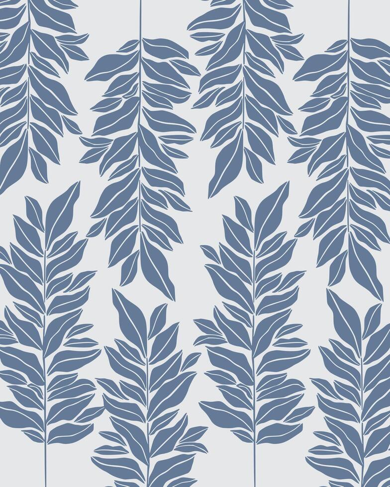 Leaf pattern green nature background illustration vector print art layout paper apparel vintage decorative editable