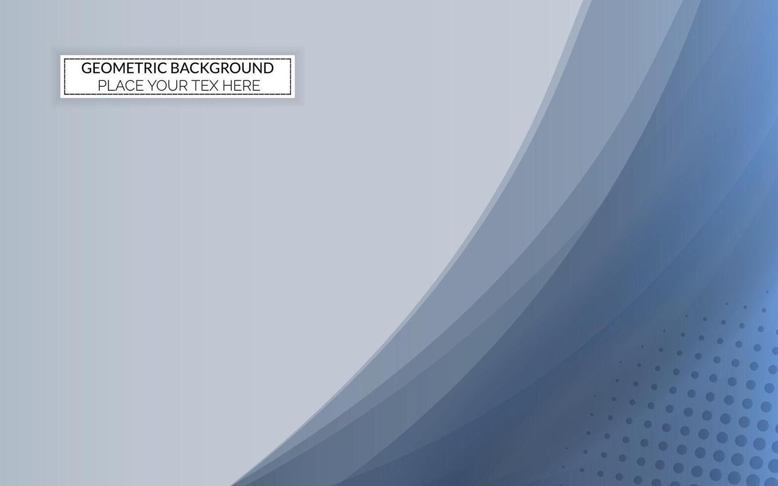 abstract blue wave background with dotted lines vector