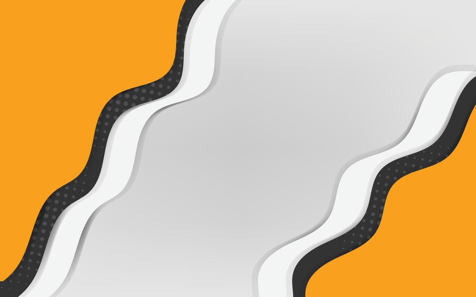 Modern abstract orange wave business background design vector