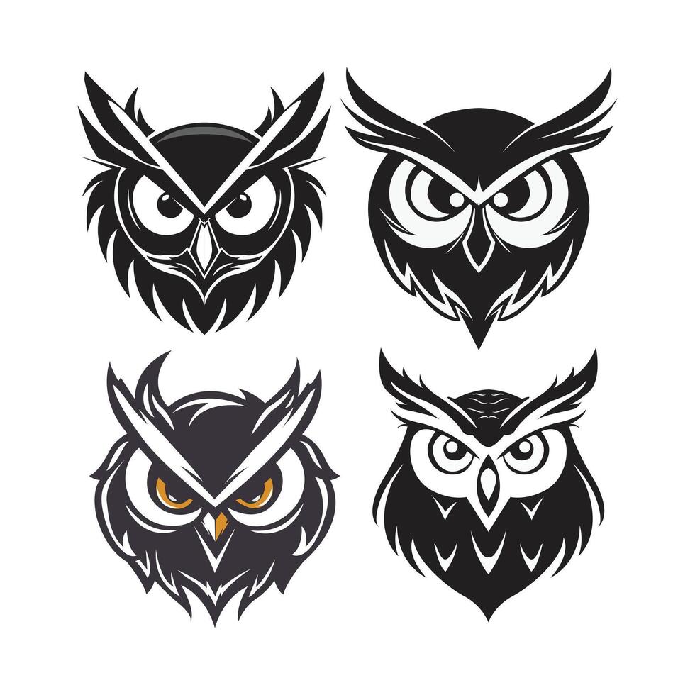 Owl Face icon Vector