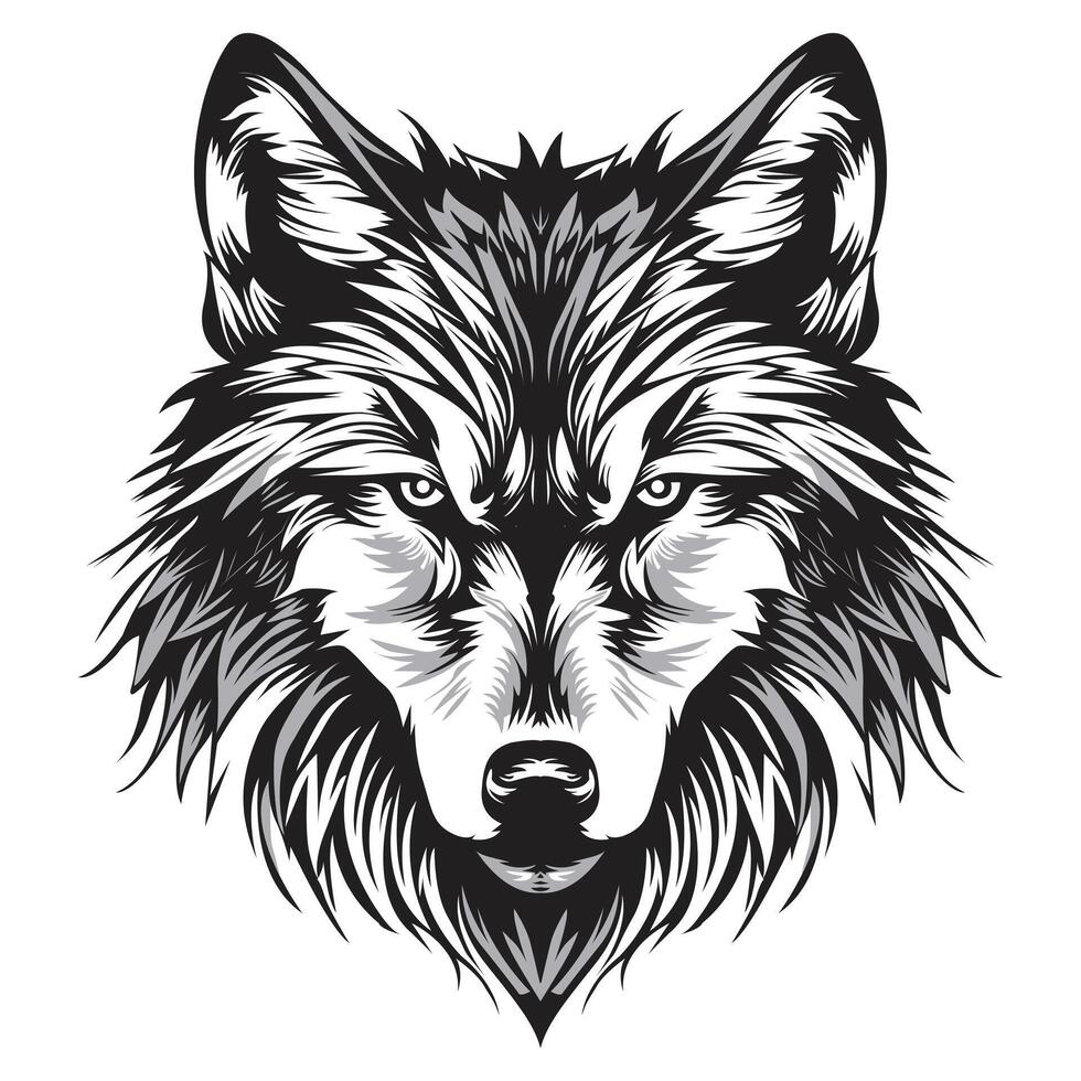 Ilustración de vector de lobo