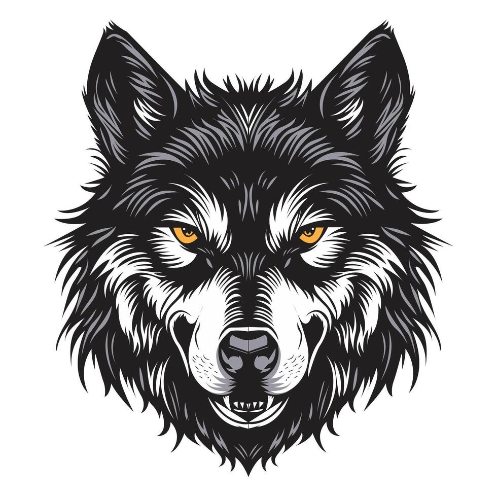 Ilustración de vector de lobo