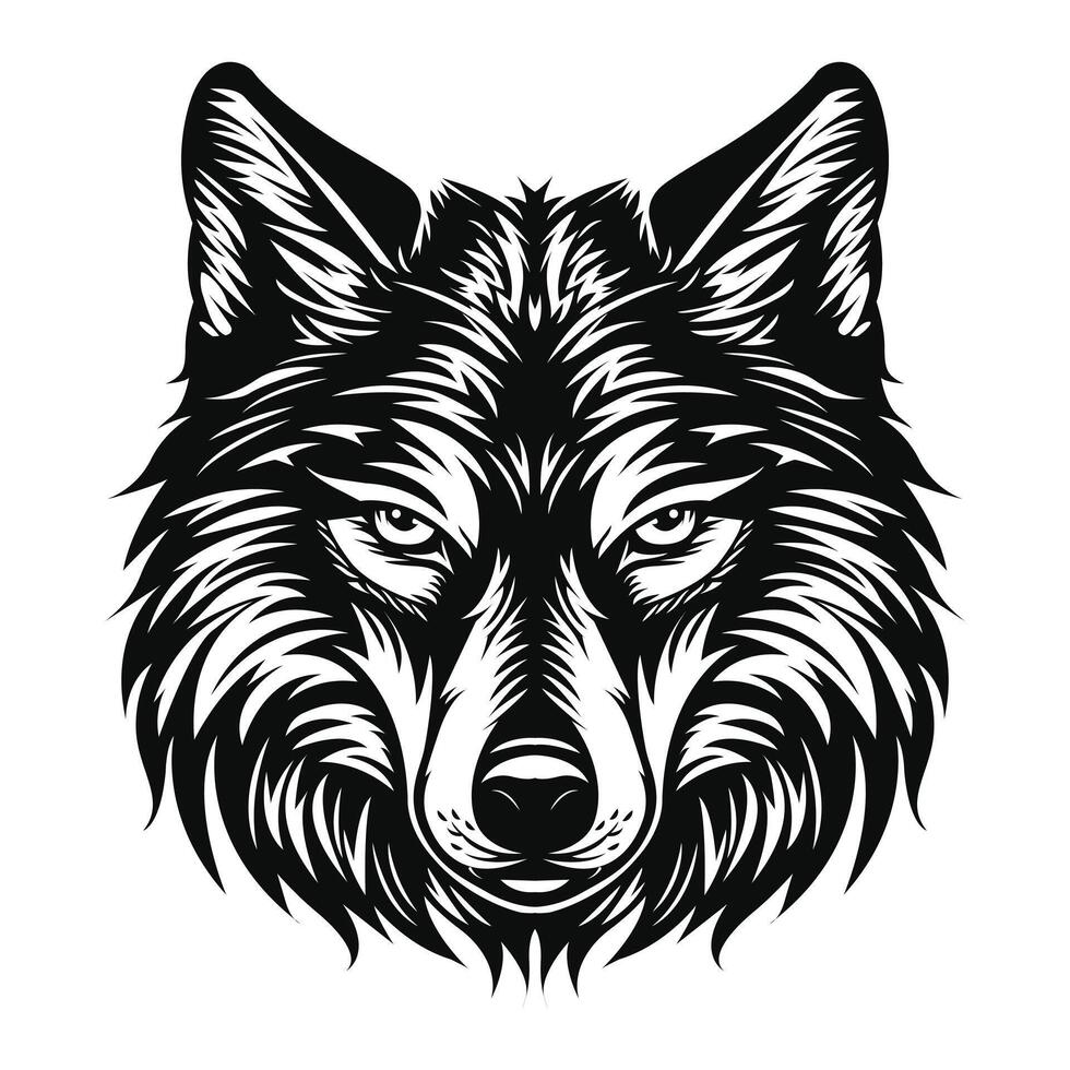 Ilustración de vector de lobo