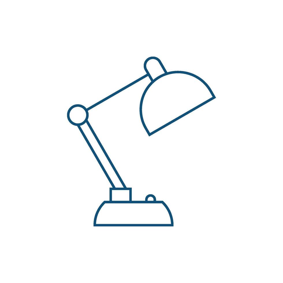escritorio lámpara icono vector modelo ilustración diseño