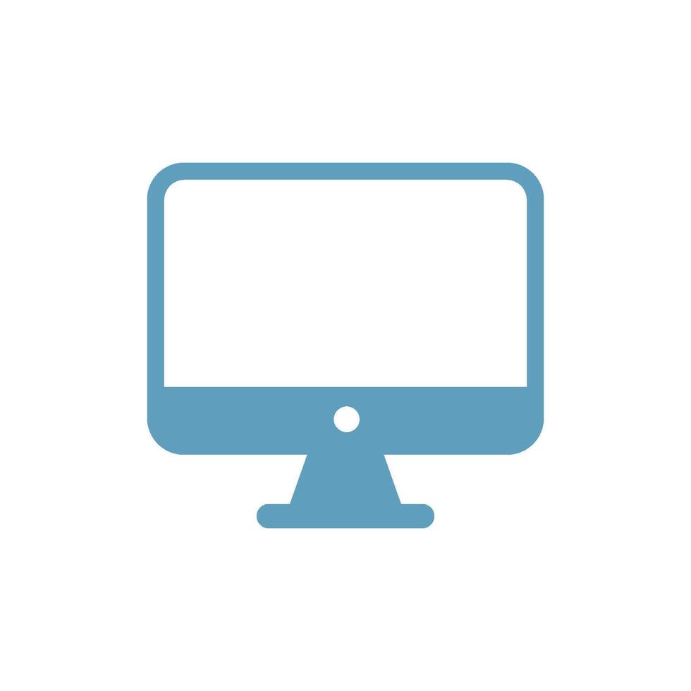 Monitor Screen Icon Vector Template Illustration Design