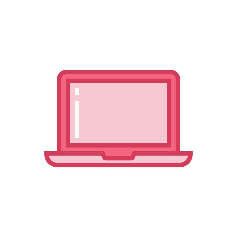 ordenador portátil cuaderno icono vector modelo ilustración diseño