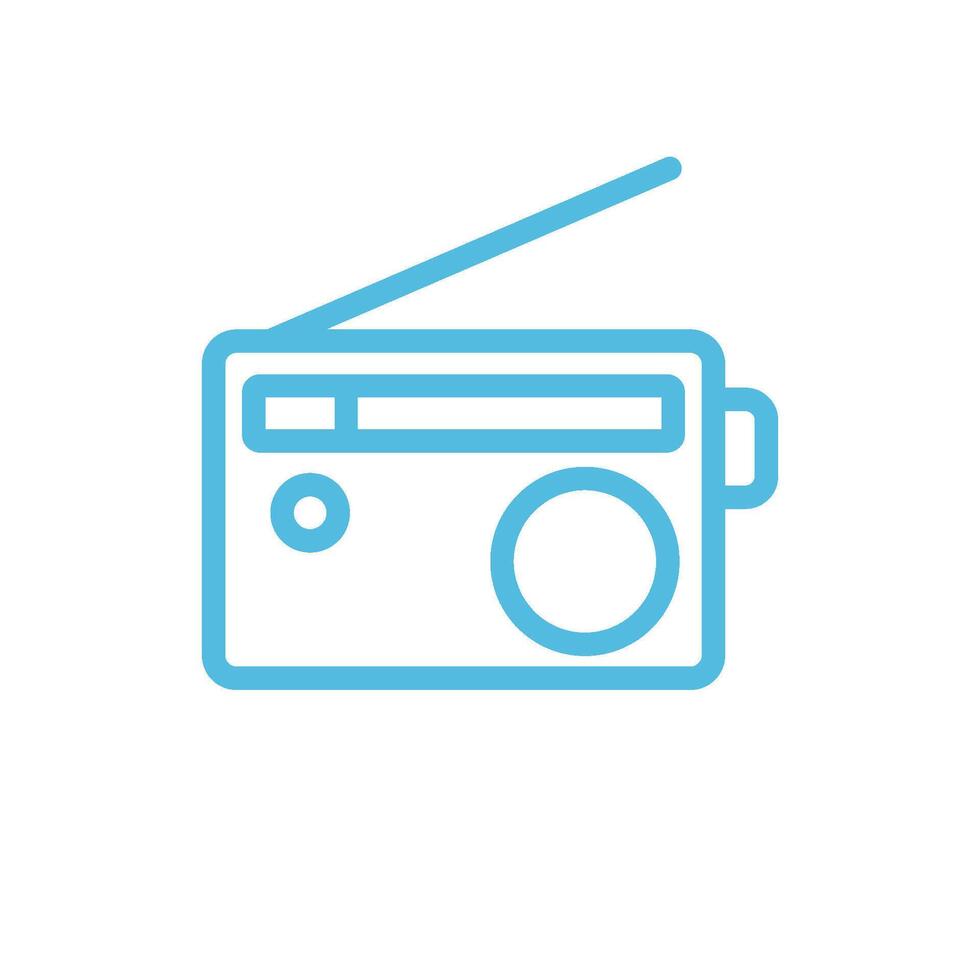 Radio Icon Vector Template Illustration Design