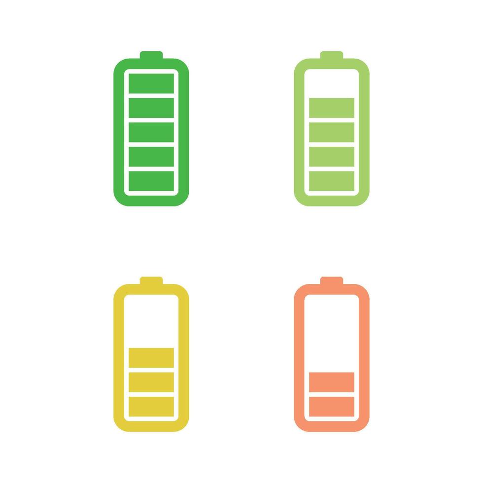 Battery Icon Vector Template Illustration Design