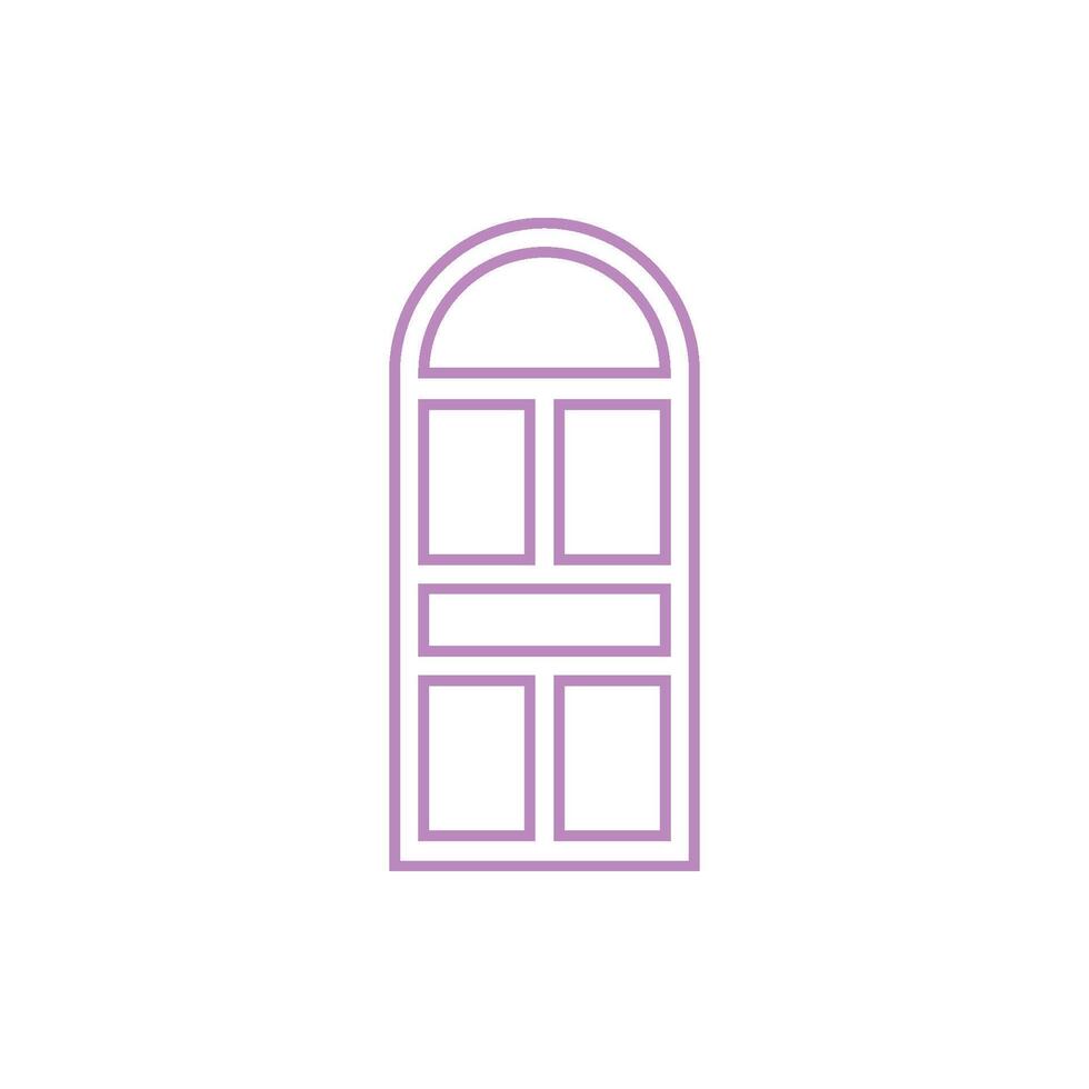 Door Icon Vector Template Illustration Design