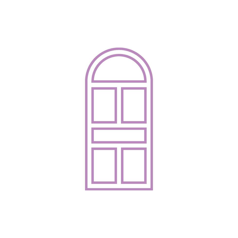 Door Icon Vector Template Illustration Design