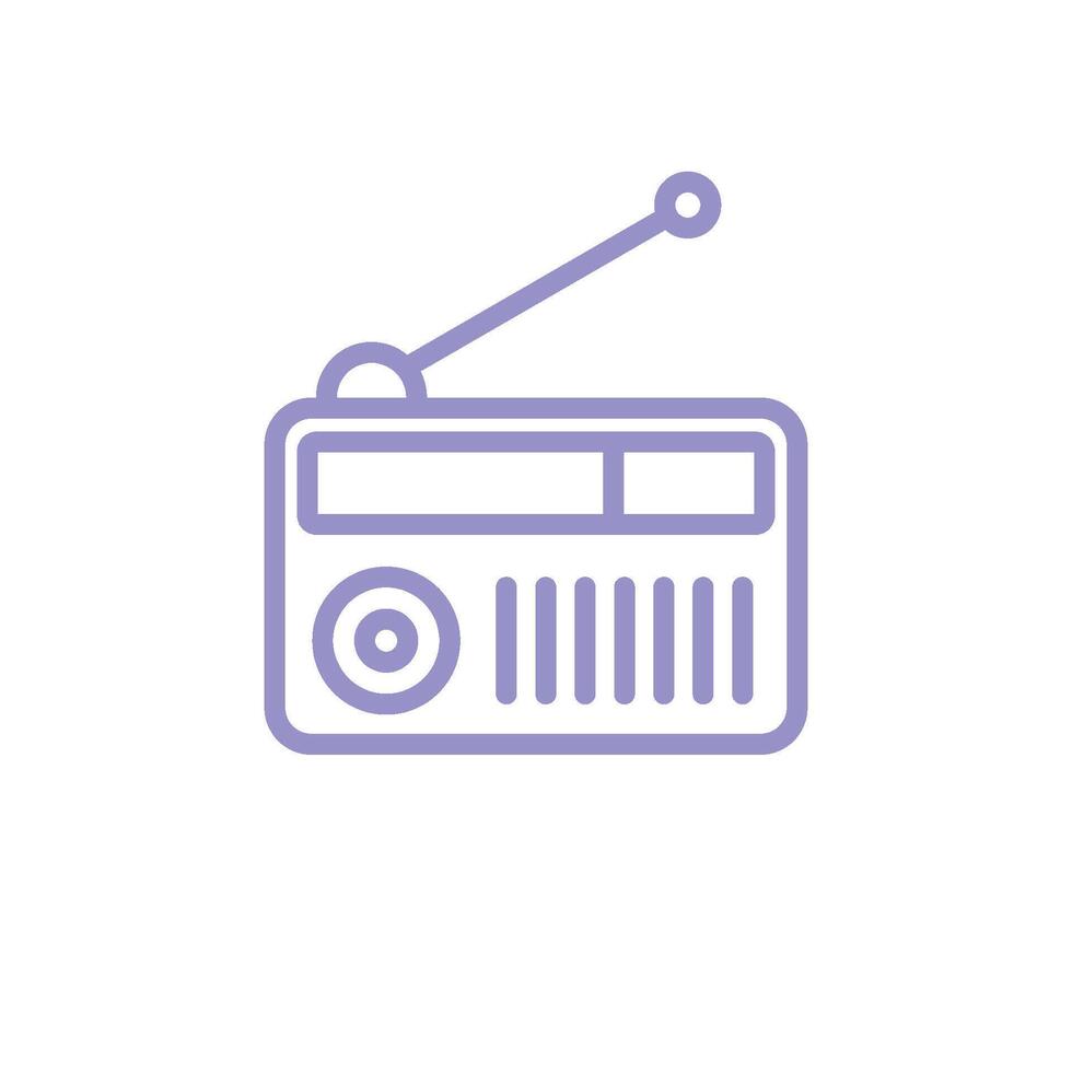 Radio Icon Vector Template Illustration Design