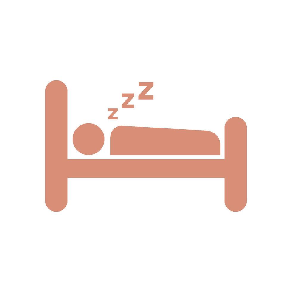 Bed Icon Vector Template Illustration Design