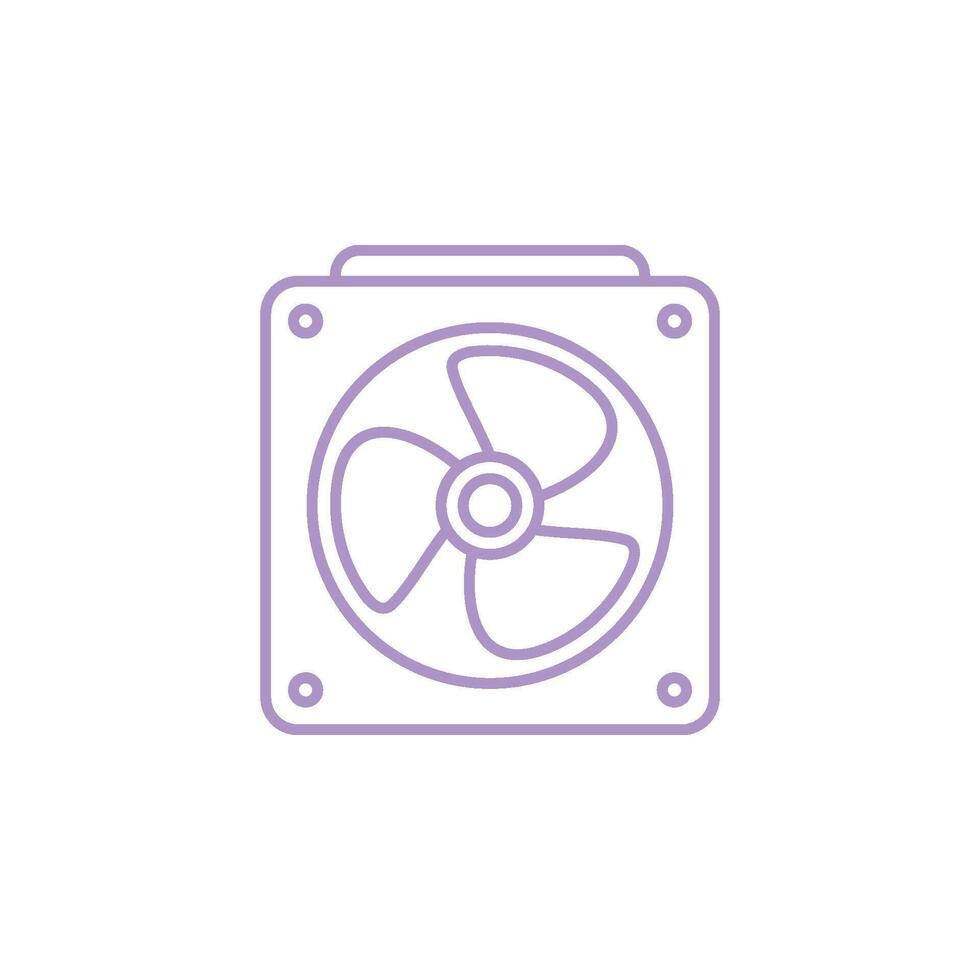 Fan Icon Vector Template Illustration Design