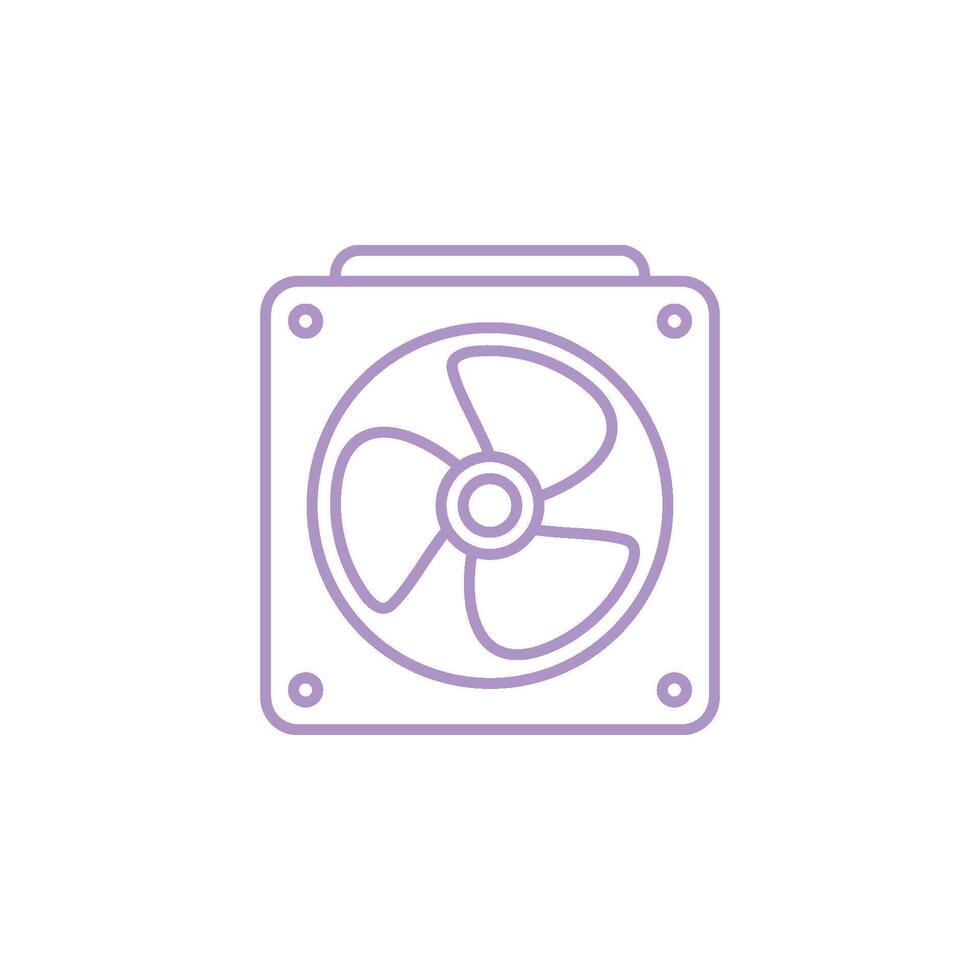 Fan Icon Vector Template Illustration Design