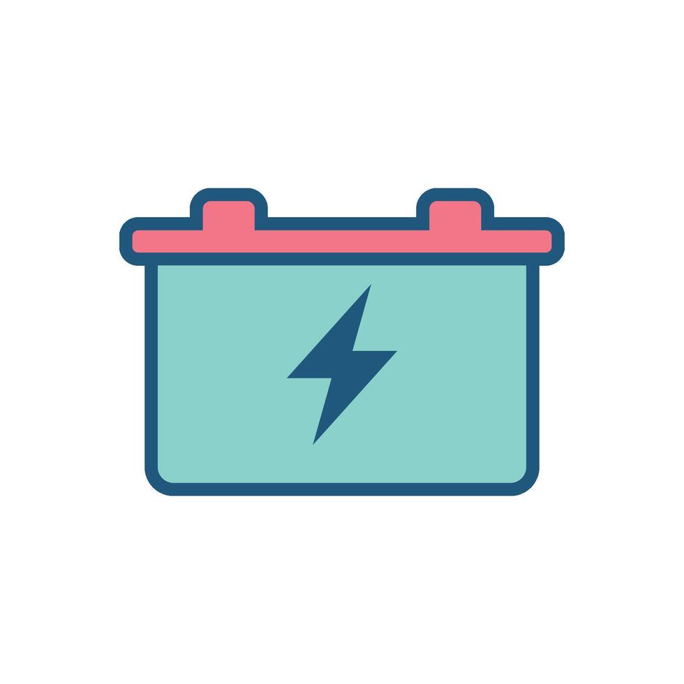 Car Battery Icon Vector Template Illustration Design