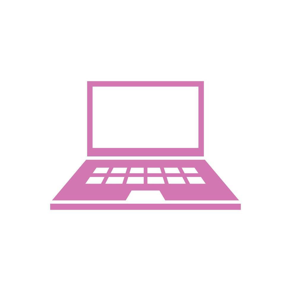 Laptop Notebook Icon Vector Template Illustration Design