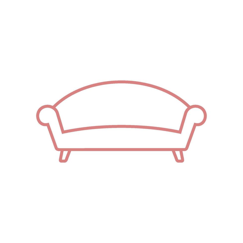 Sofa Couch Icon Vector Template Illustration Design