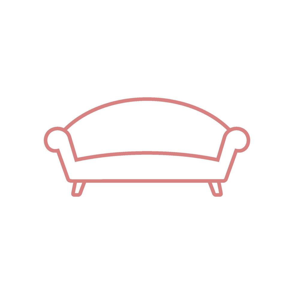 Sofa Couch Icon Vector Template Illustration Design