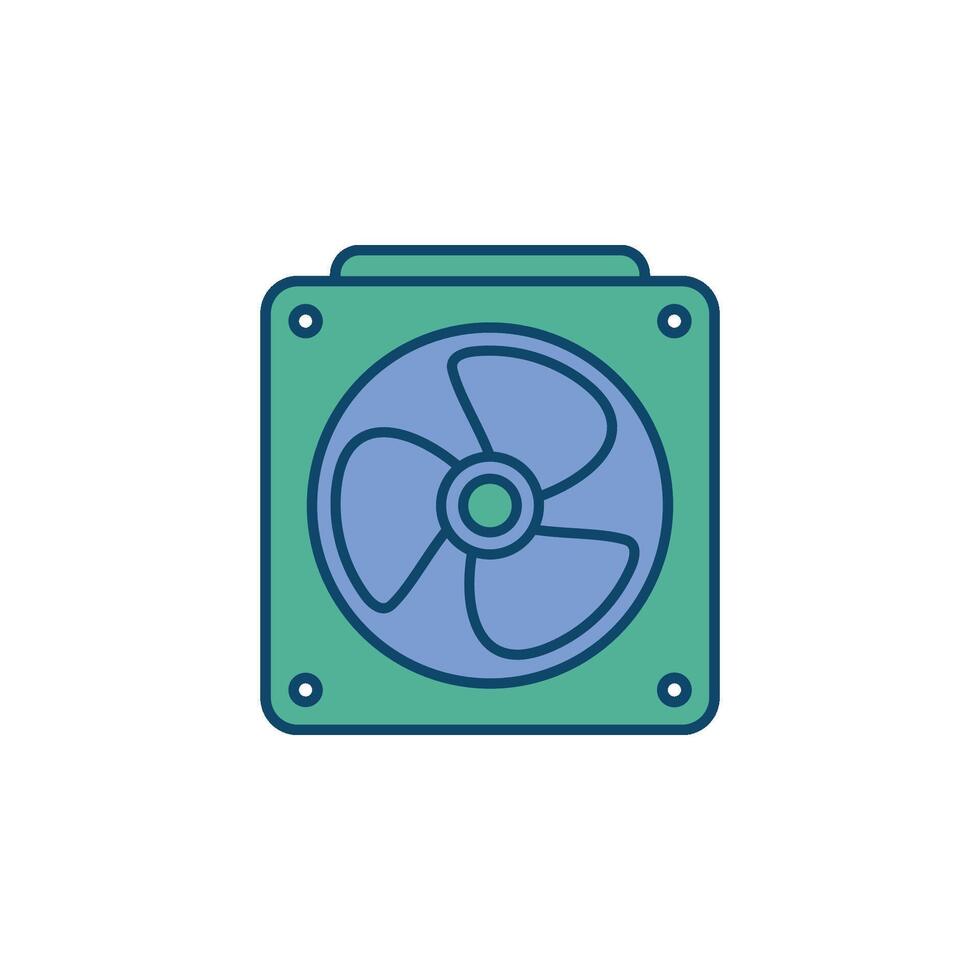 ventilador icono vector modelo ilustración diseño