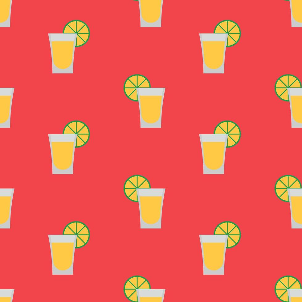 Tequila seamless pattern cinco de mayo vector