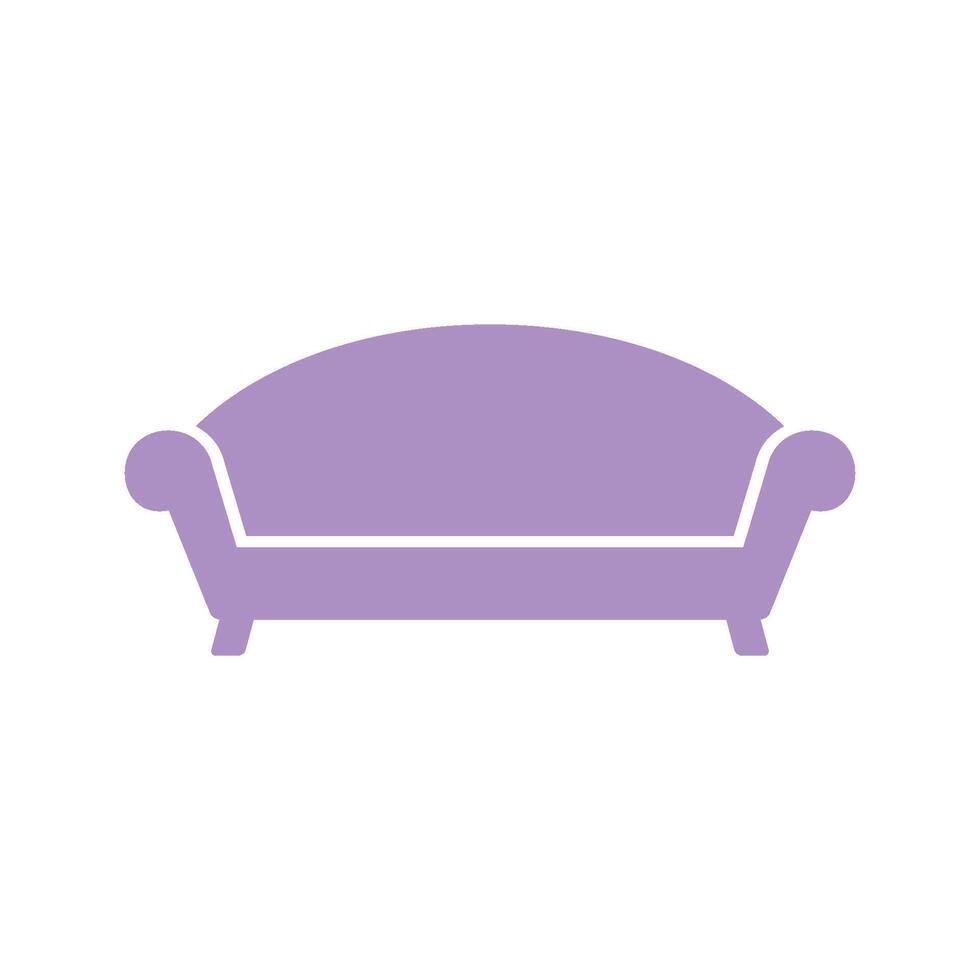 sofá sofá icono vector modelo ilustración diseño