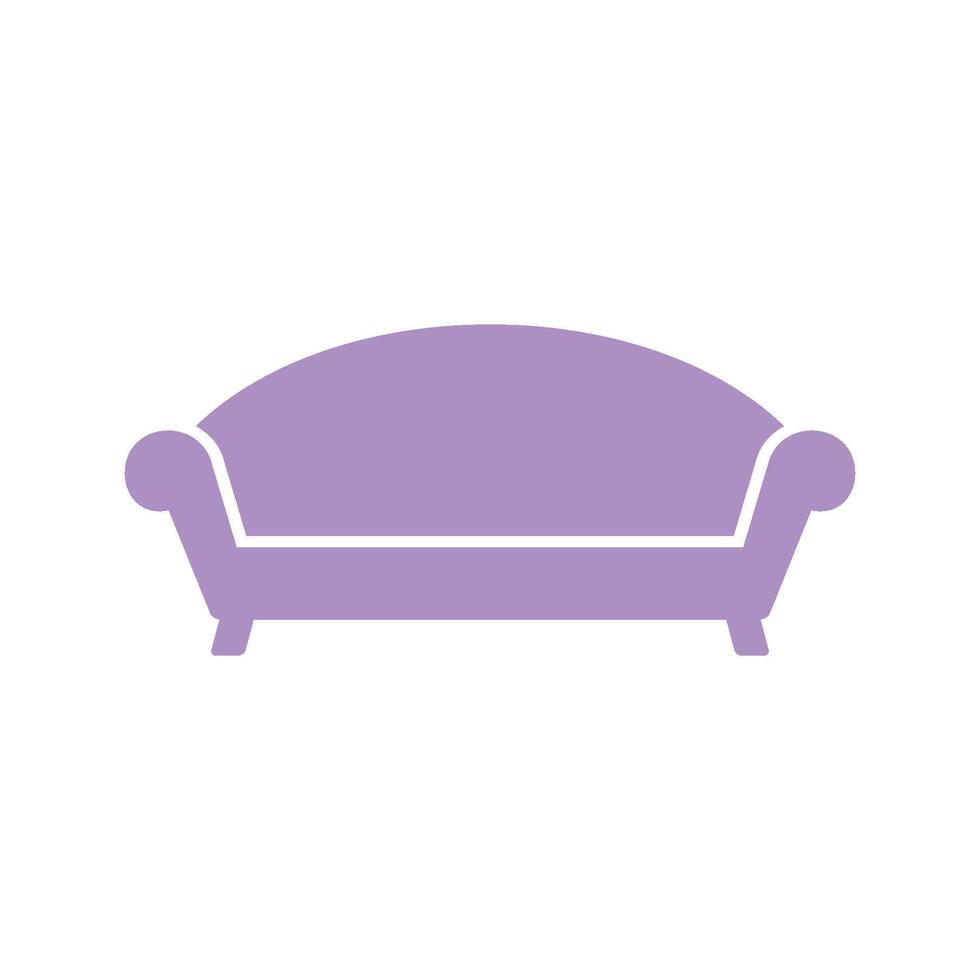 Sofa Couch Icon Vector Template Illustration Design