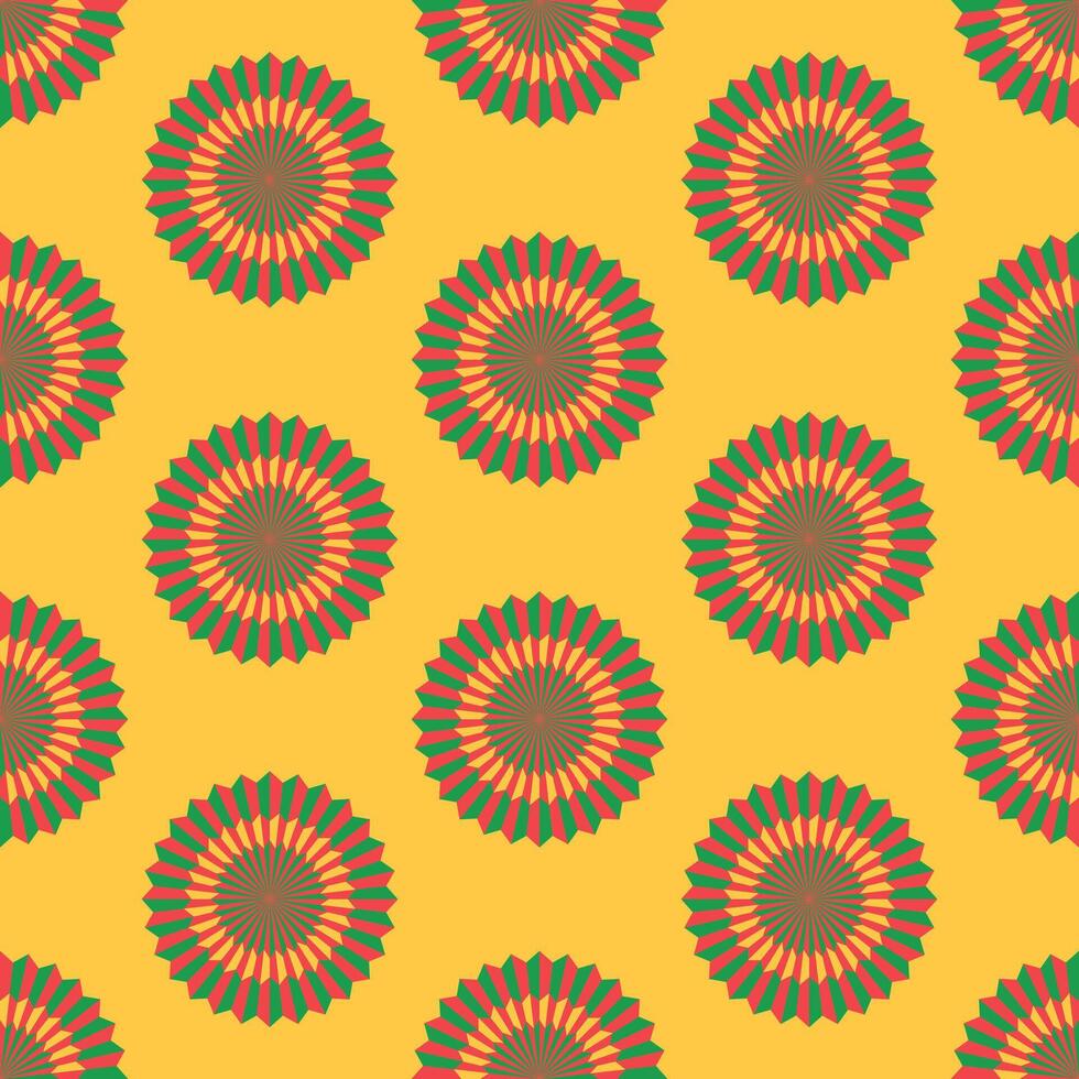 Paper fans seamless pattern cinco de mayo vector