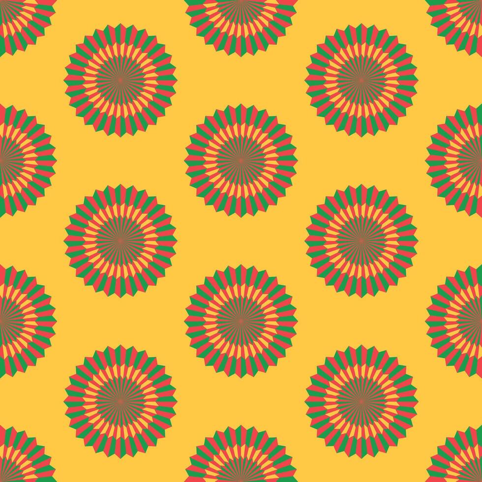 Paper fans seamless pattern cinco de mayo vector