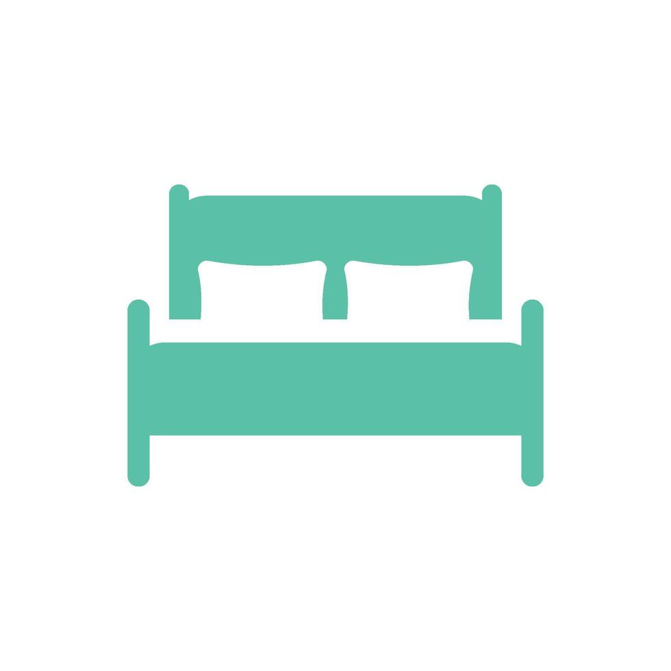 Bed Icon Vector Template Illustration Design