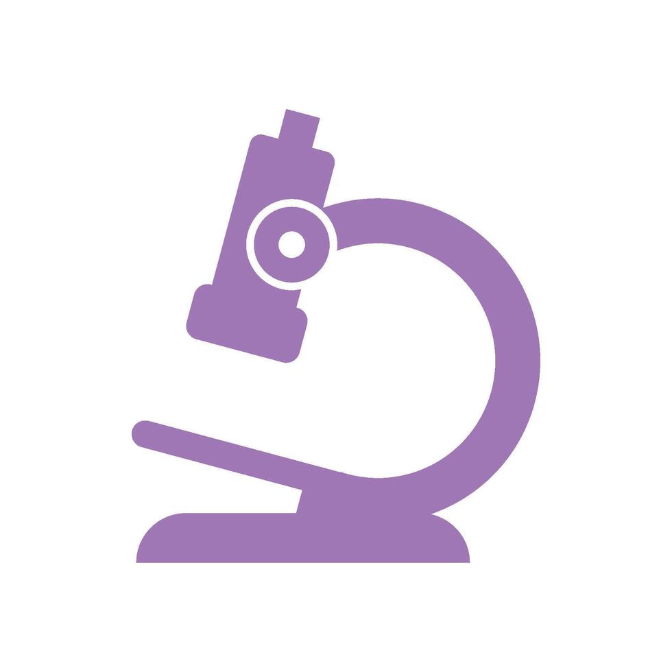 Microscope Icon Vector Template Illustration Design