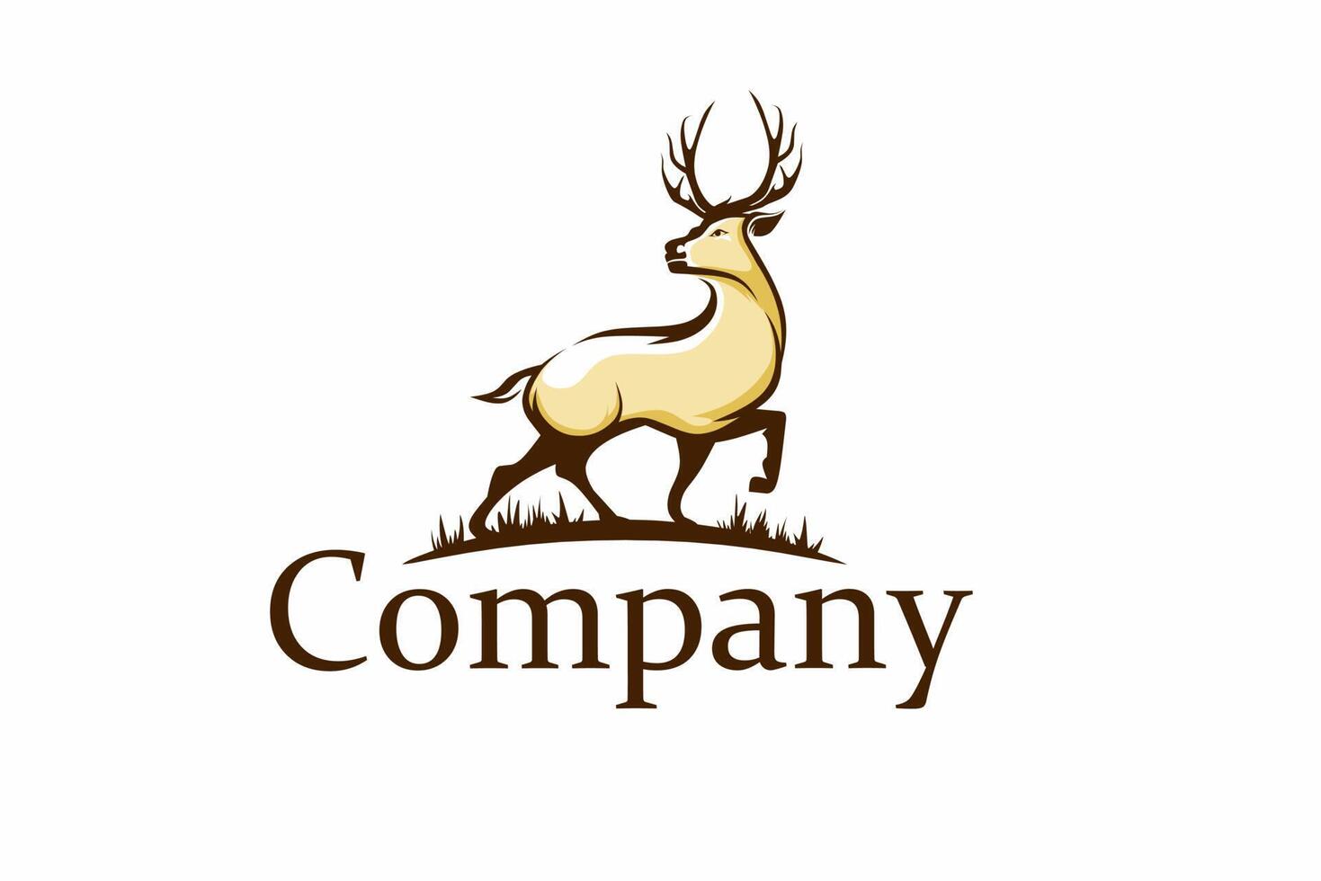 Deer logo design vector