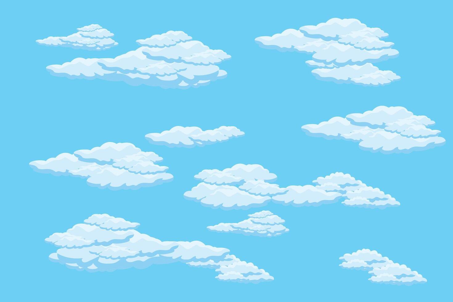 nube cielo escena antecedentes vector sencillo nube ilustración modelo diseño