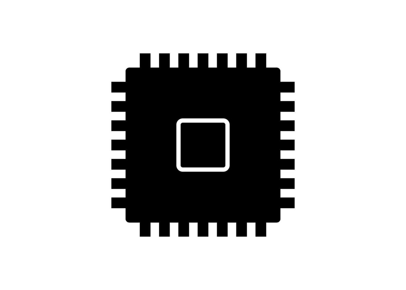 microchip icon design vector
