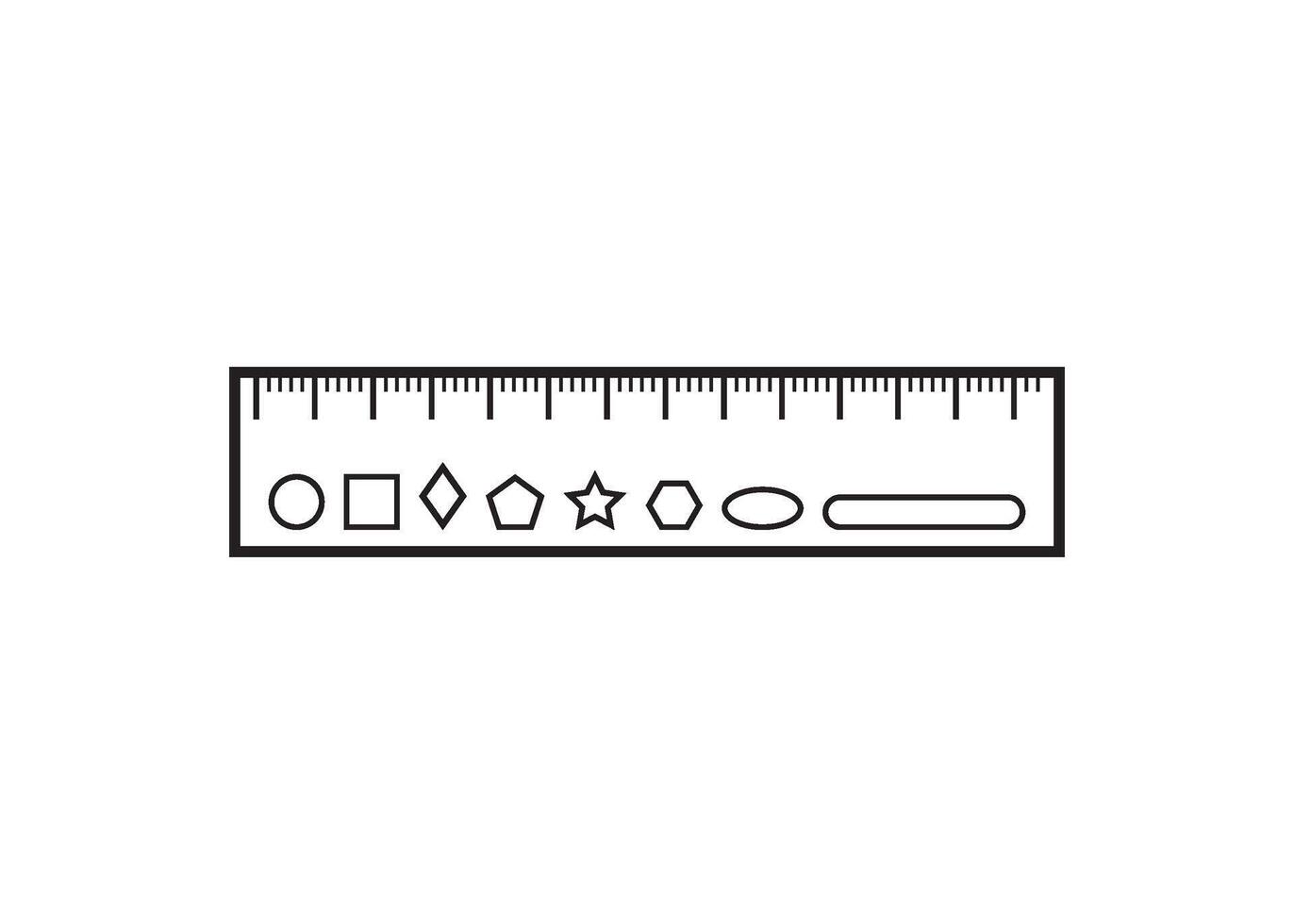 ruler icon design vector